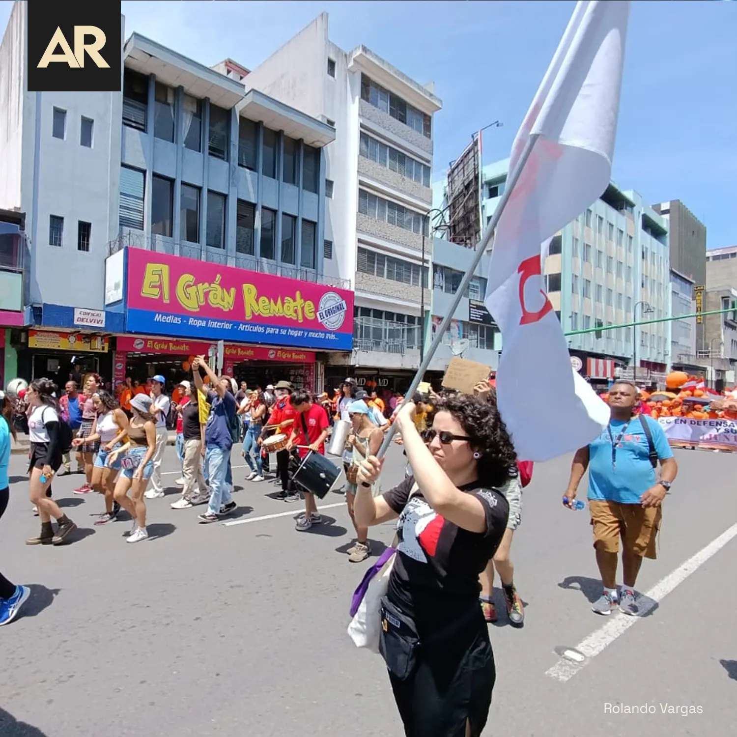 Marcha del 1 de mayo en San José.