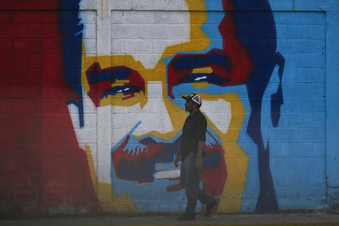 Grafiti de Nicolás Maduro.