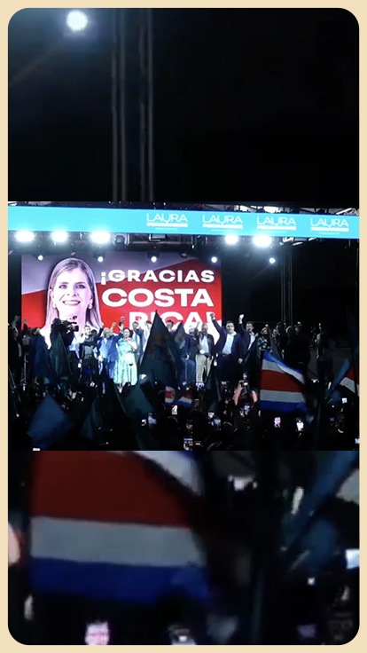 Celebración del Partido Pueblo Soberano.