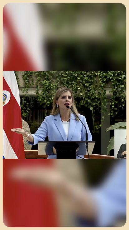 Presidenta Laura Fernández.