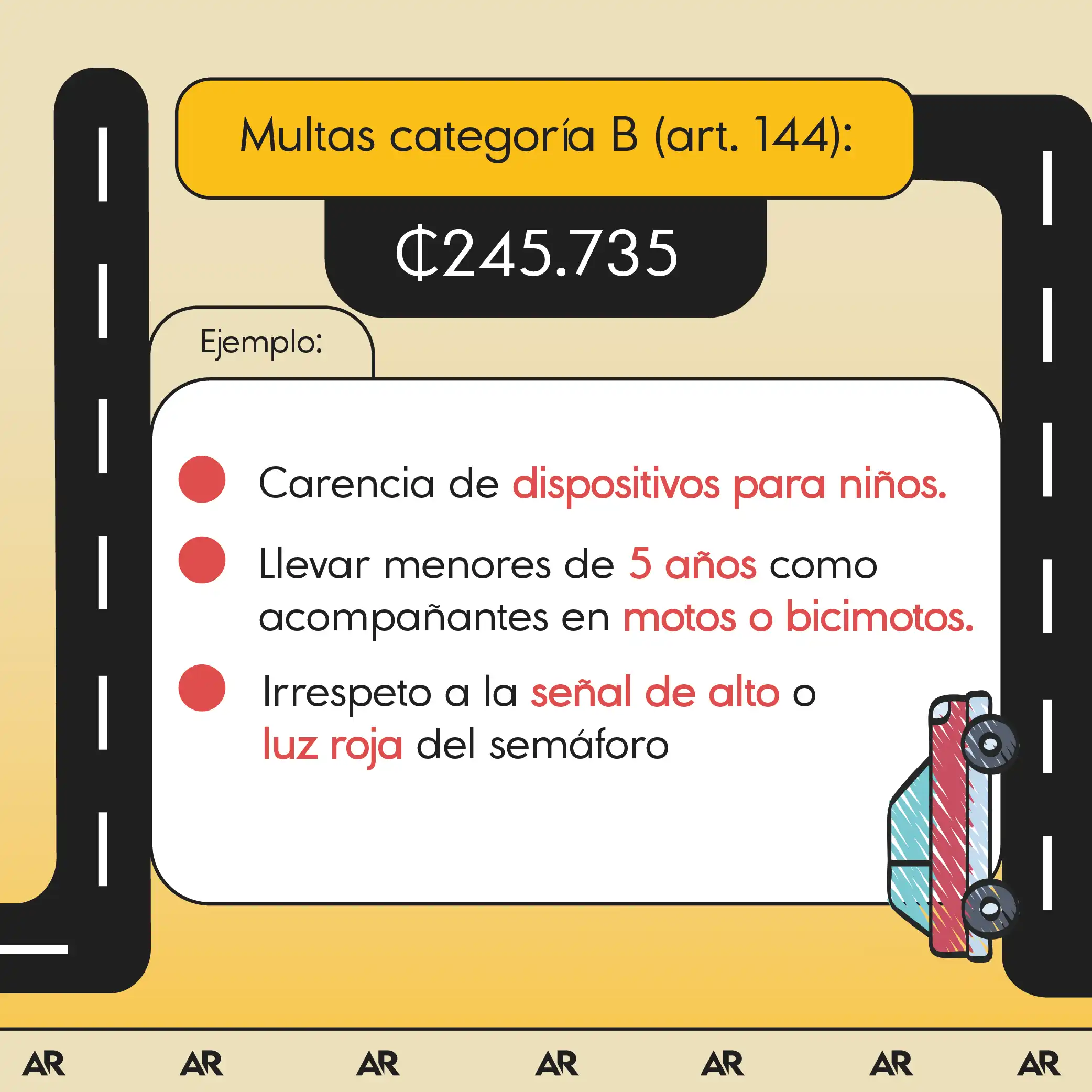 ¿Cuáles multas de tránsito bajarán en 2025?