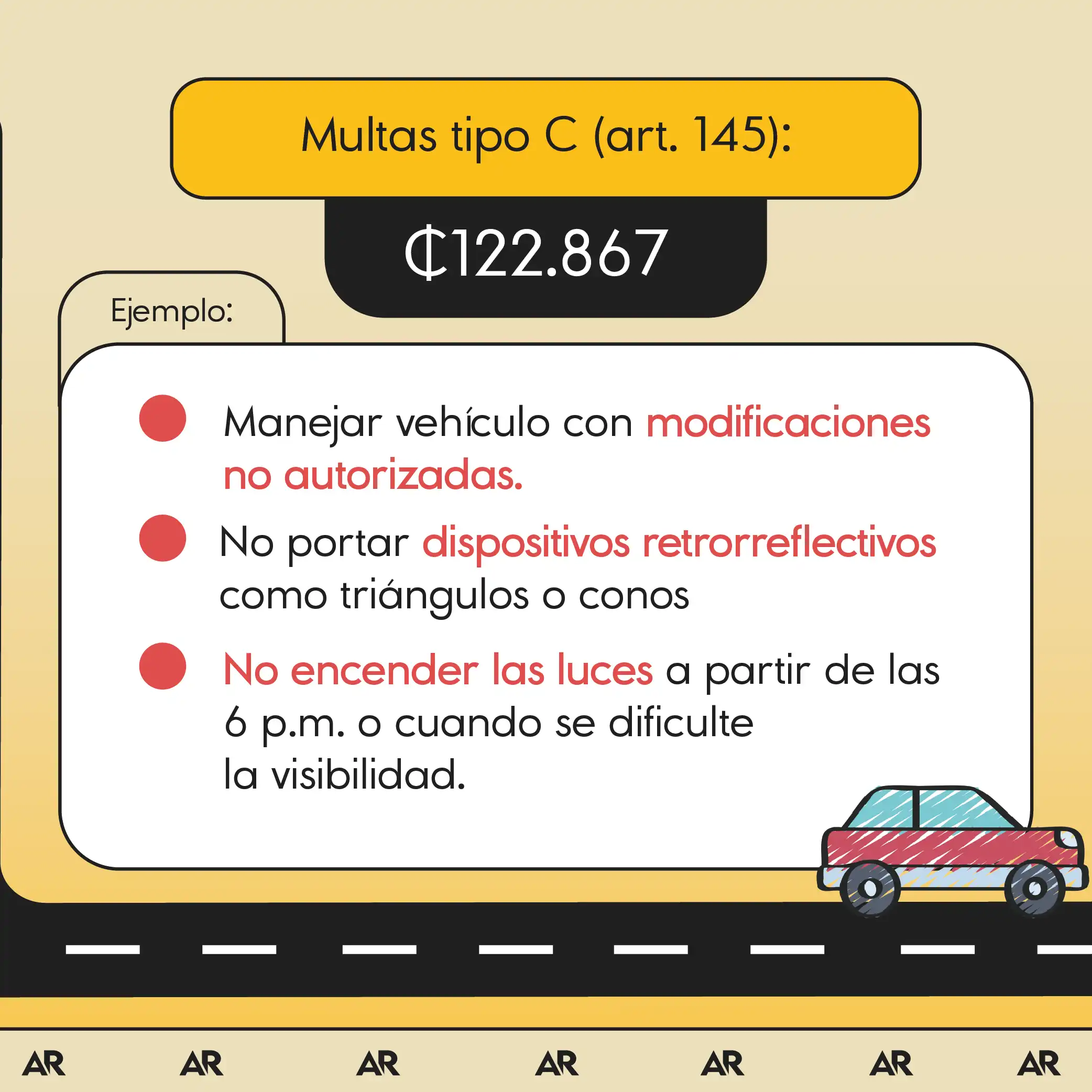¿Cuáles multas de tránsito bajarán en 2025?