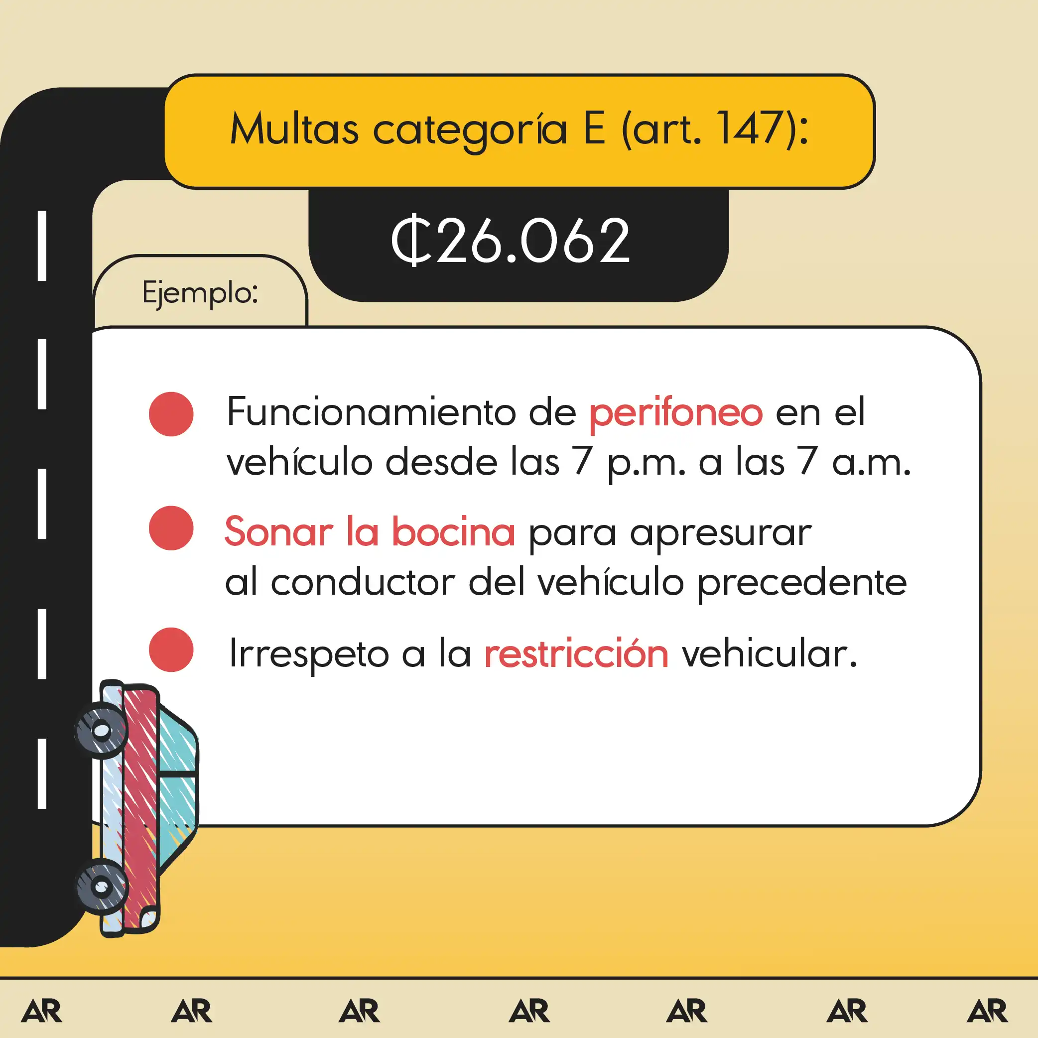 ¿Cuáles multas de tránsito bajarán en 2025?