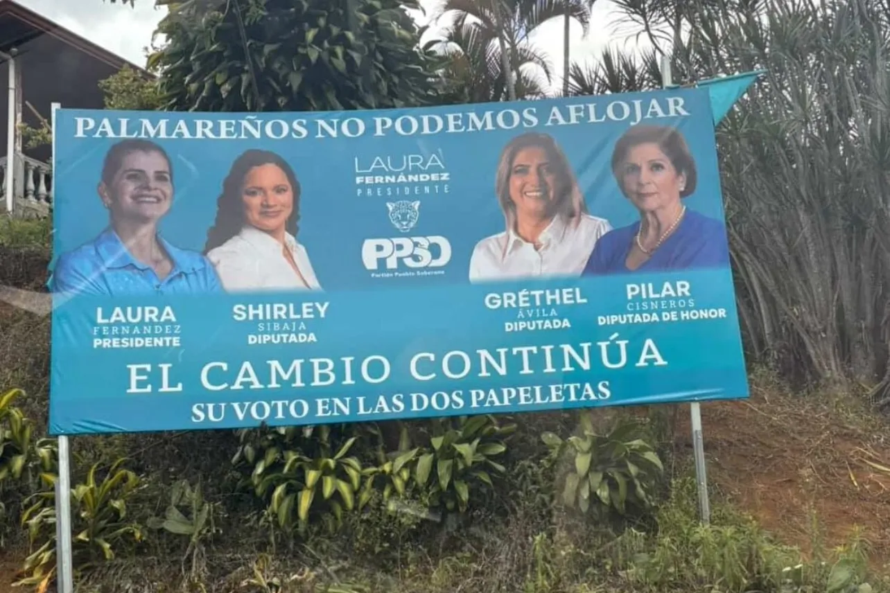 Pilar Cisneros, publicidad, Valla, PPSO, diputada de honor, noticias, Costa Rica