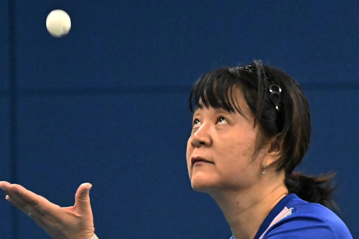 Zhiying Zeng durante su entrenamiento en Santiago, Chile.