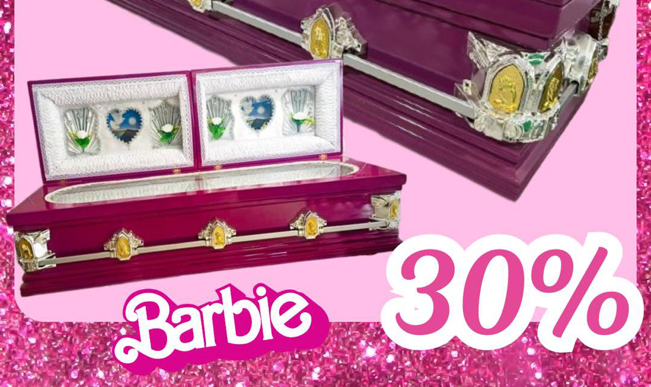 Ataúd, Barbie, funeraria