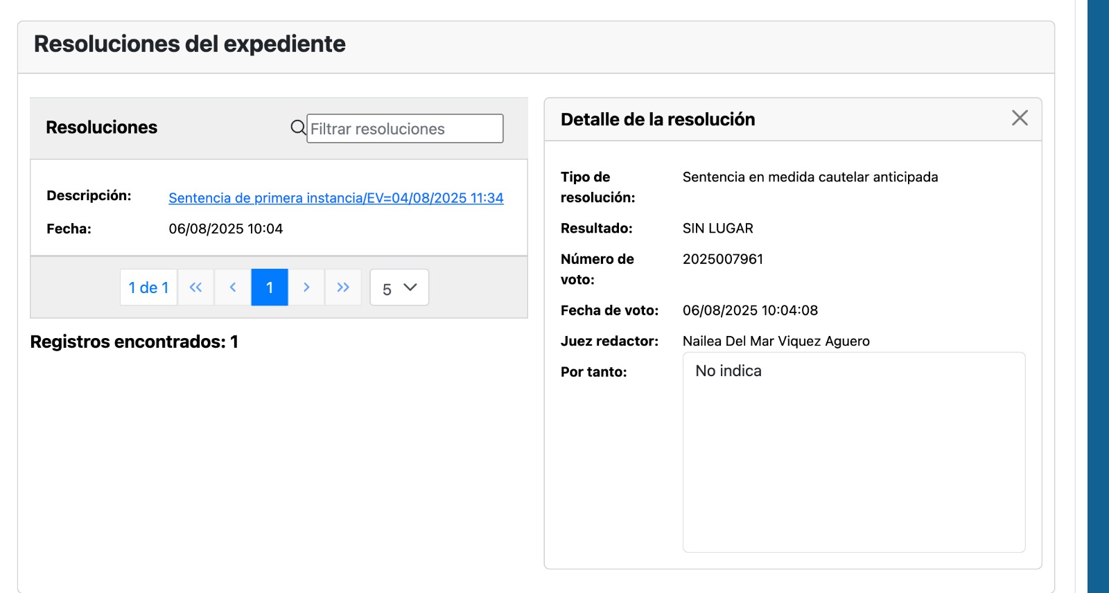 tca resolución hacienda