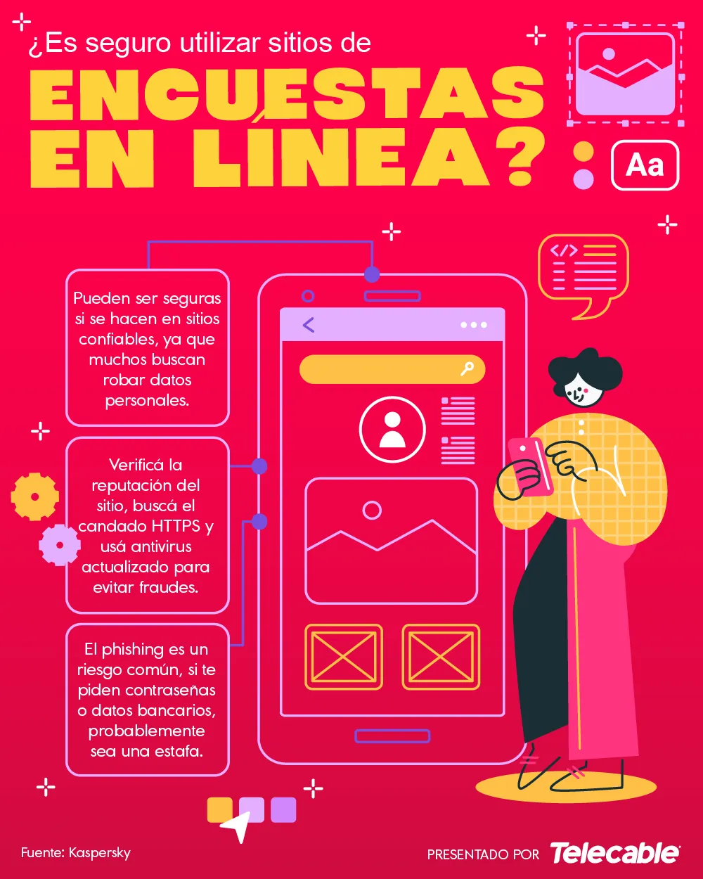 ¿Es seguro utilizar sitios de encuestas en línea?