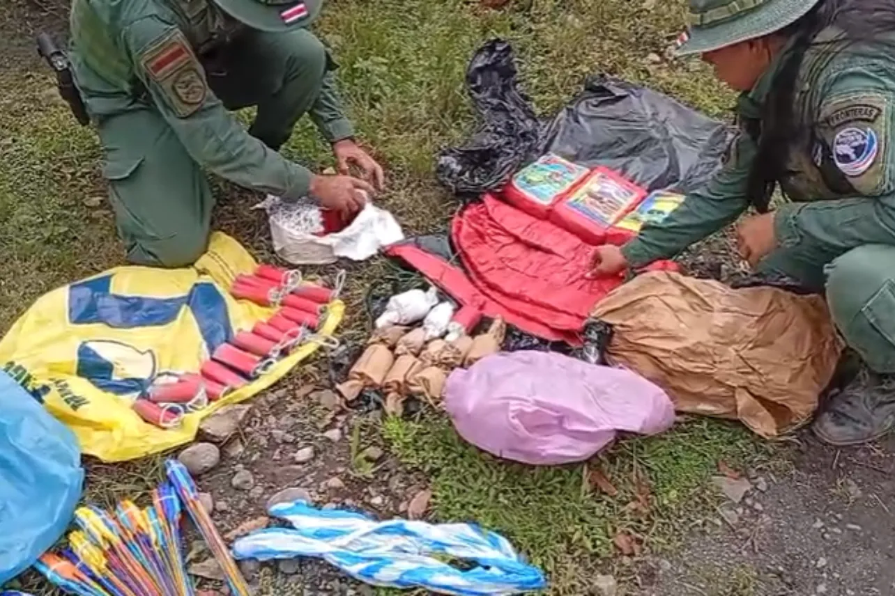 pólvora, decomiso, dinamita, Policía de Fronteras, noticias, Costa Rica
