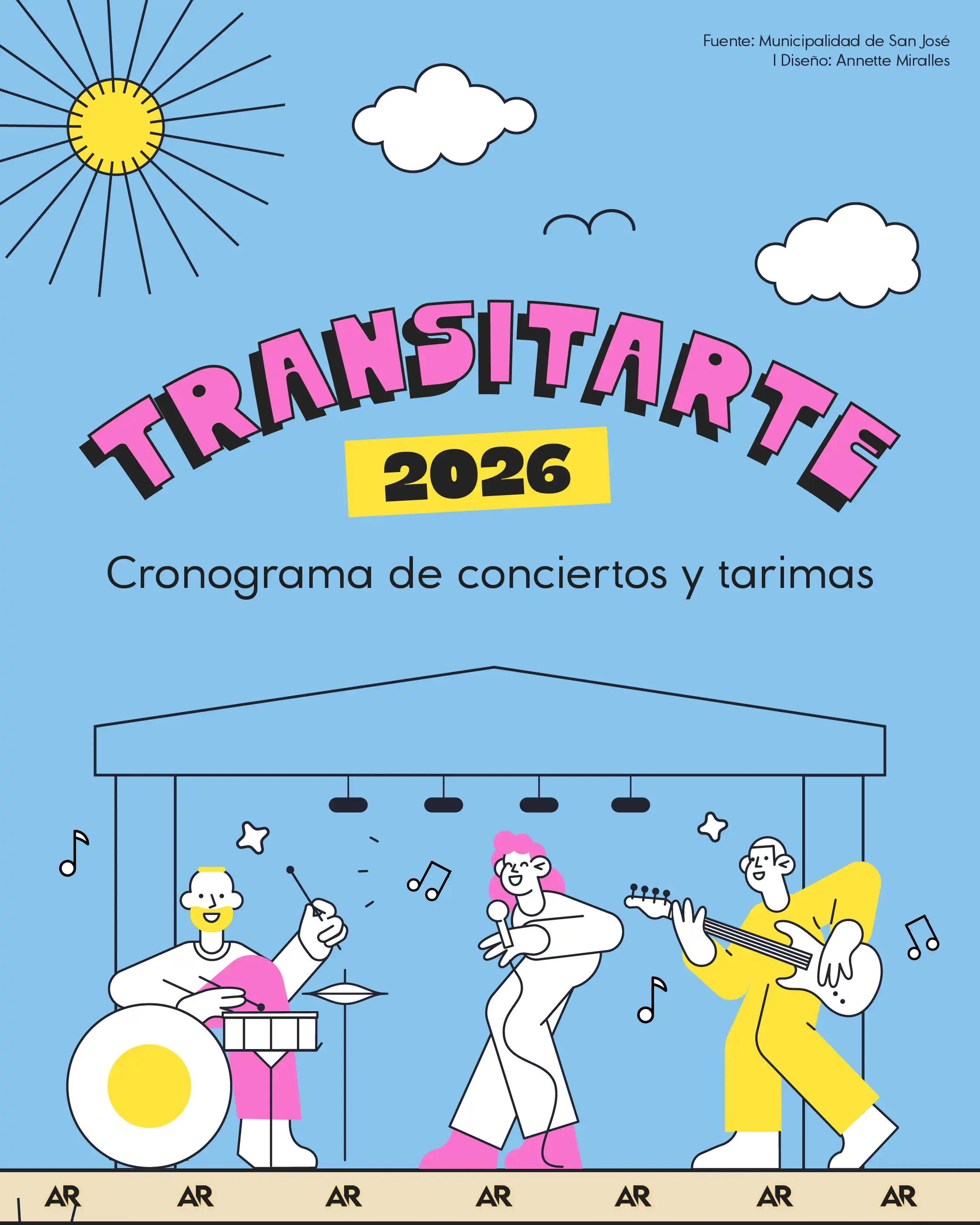Transitarte 2026: Cronograma de conciertos y tarimas