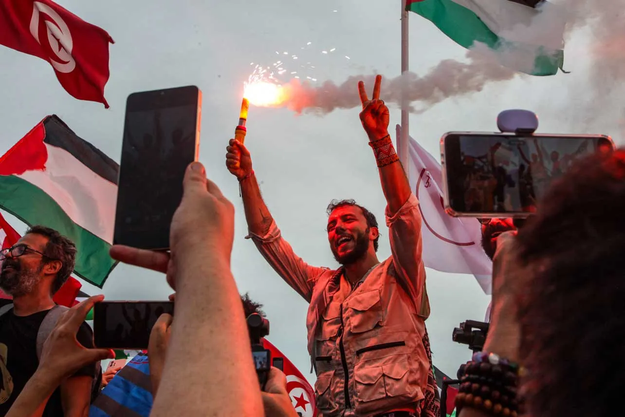 flotilla, ayuda, Gaza, dron