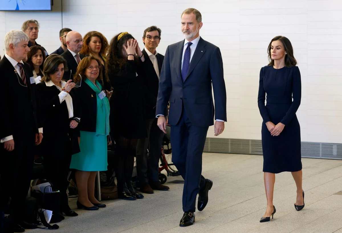 El Rey Felipe VI y la Reina Letizia, en Madrid.
