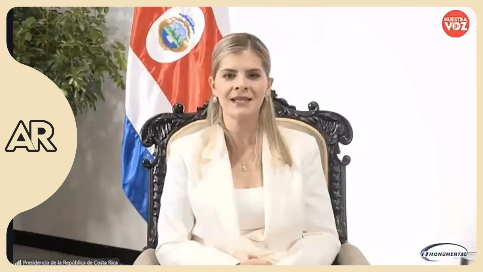 Entrevista a la presidenta Laura Fernández en Nuestra Voz