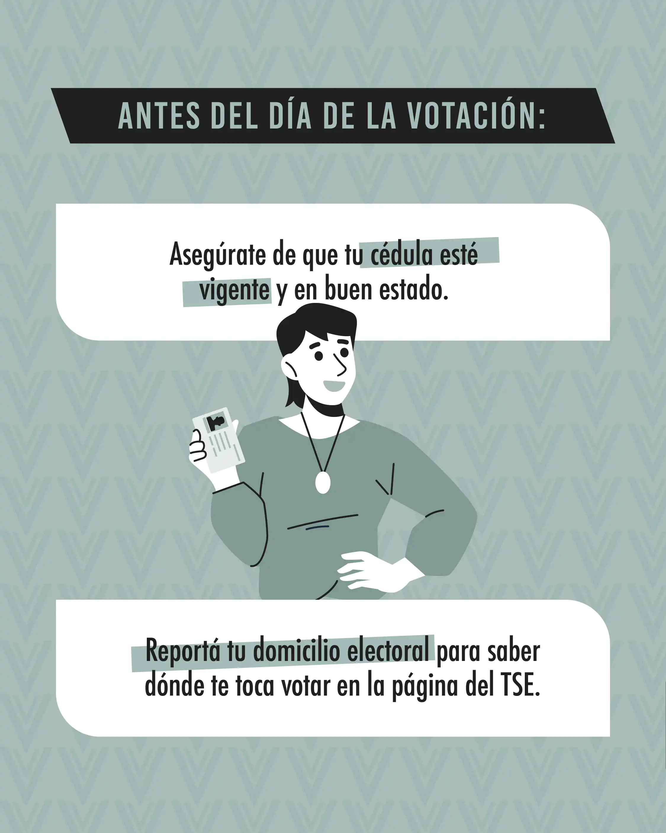 ¿Qué debo llevar al centro de votación?