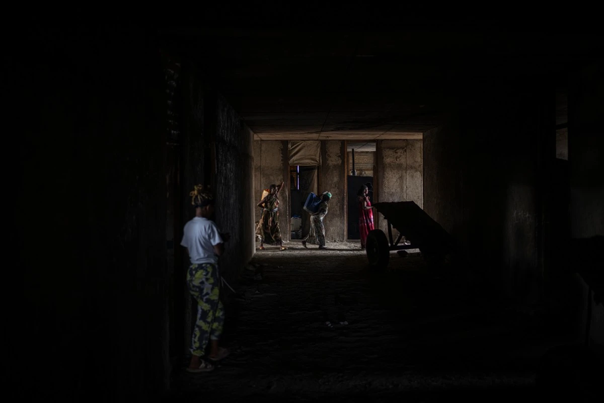 Un campamento de refugiados en Mekelle, Tigray.