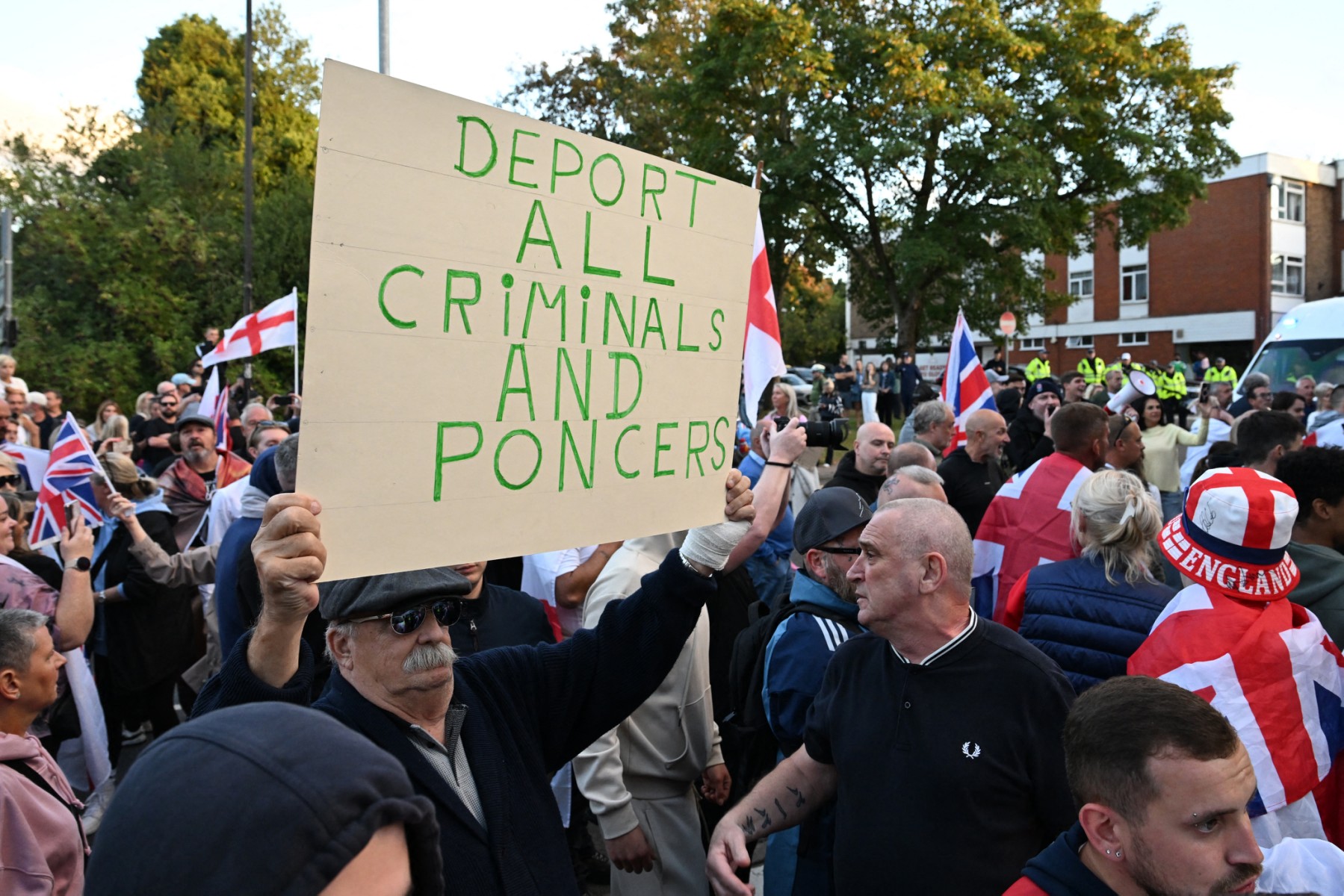 protestas migración Londres