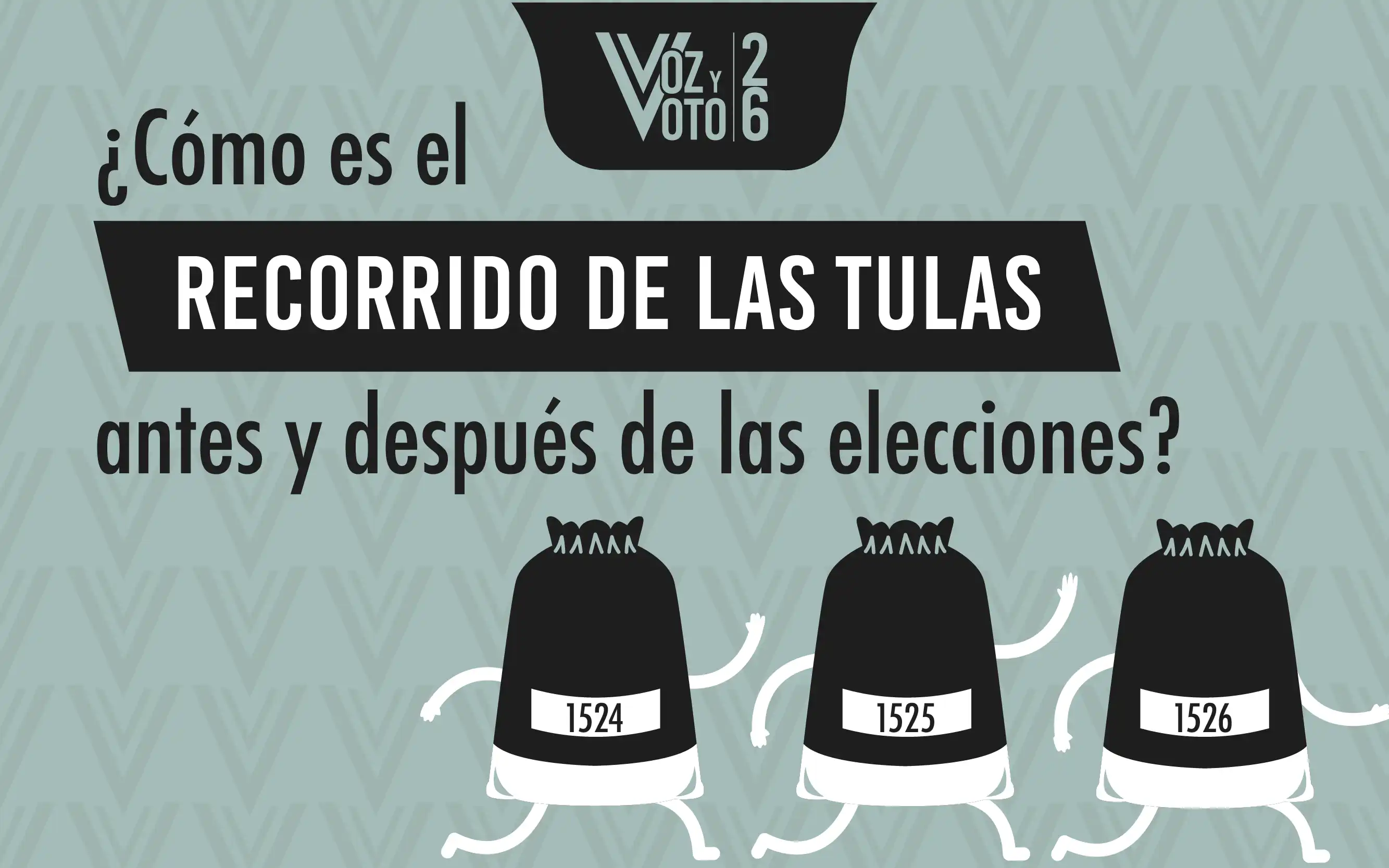 ¿Cómo es el recorrido de las tulas antes y después de las elecciones?
