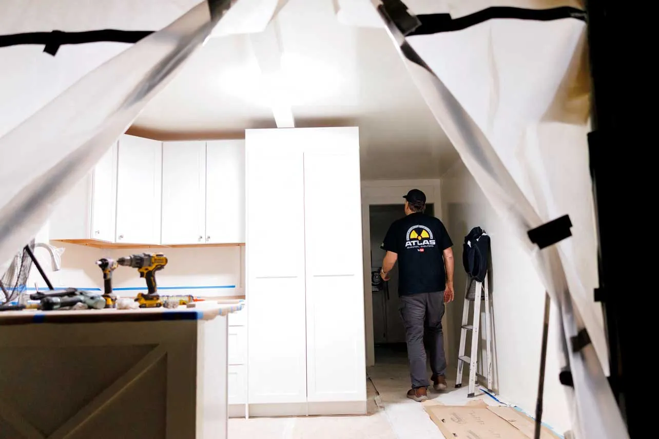 Vistazo a instalación de un búnker en Texas.