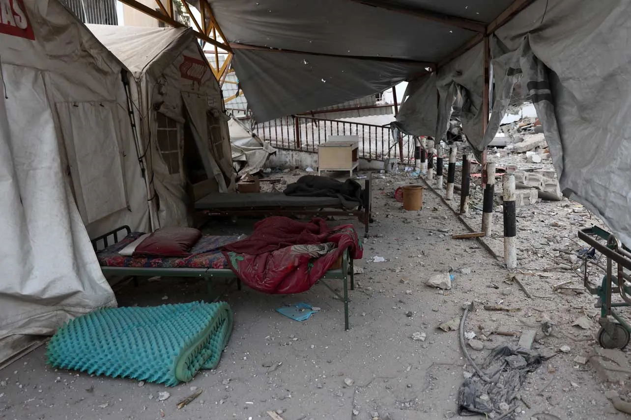 bombardeo, Israel, Gaza, hospital