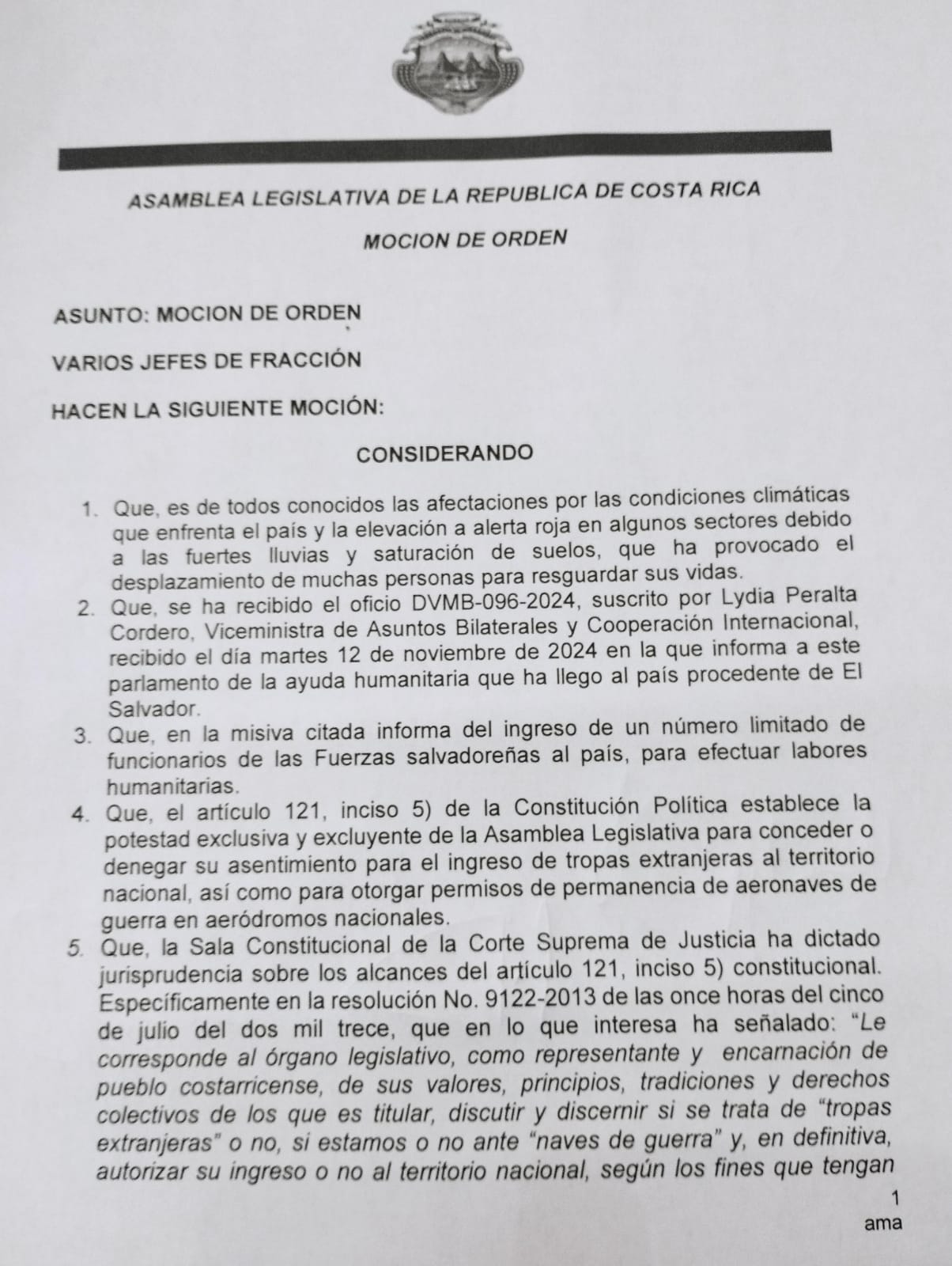 moción el salvador