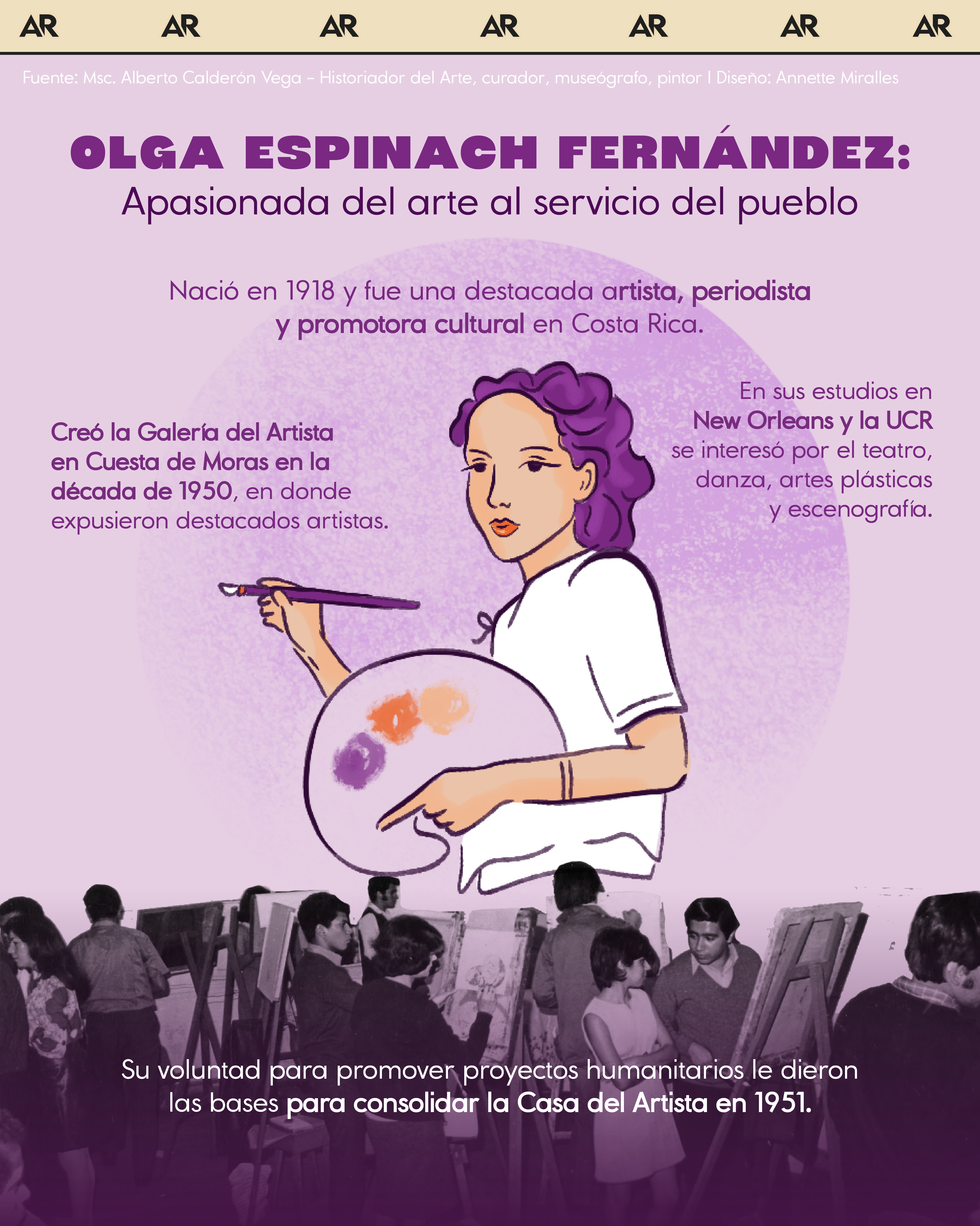 Olga Espinach Fernández: Apasionada del arte al servicio del pueblo