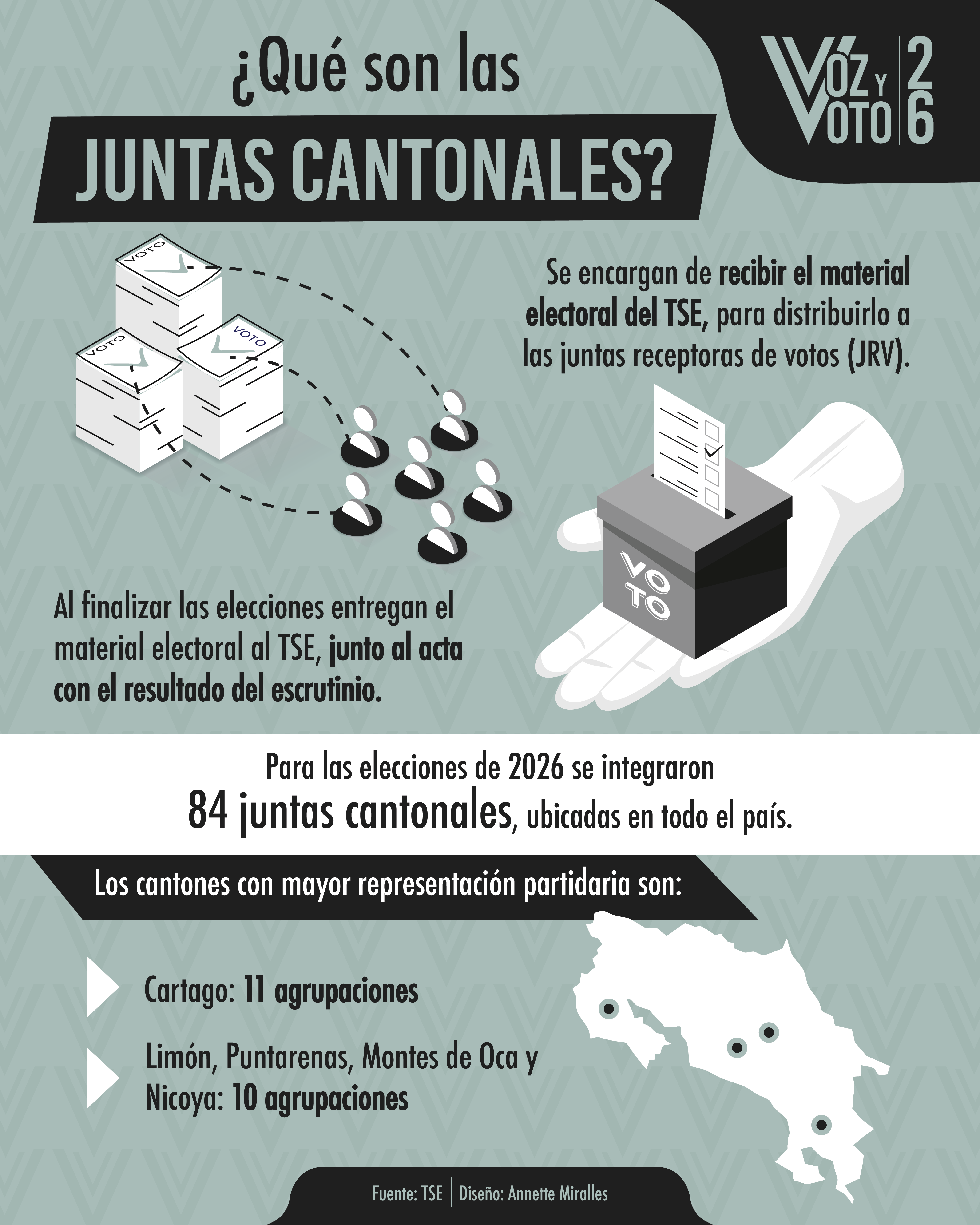 juntas cantonales, elecciones 2026, voz y voto, noticias, Costa Rica 
