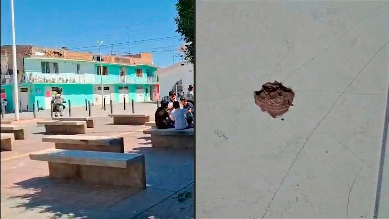 ataque, México, parque infantil