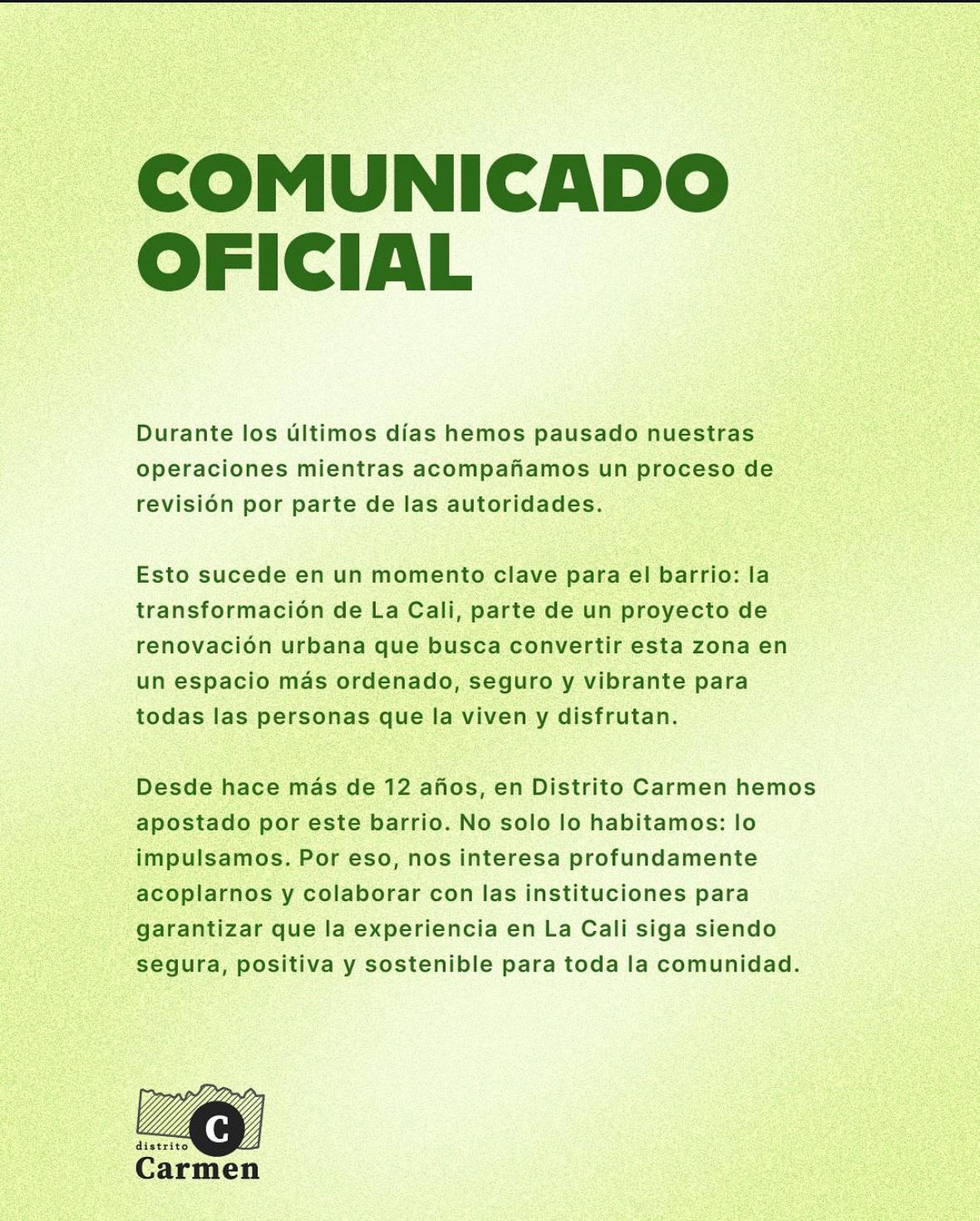 comunicado la california