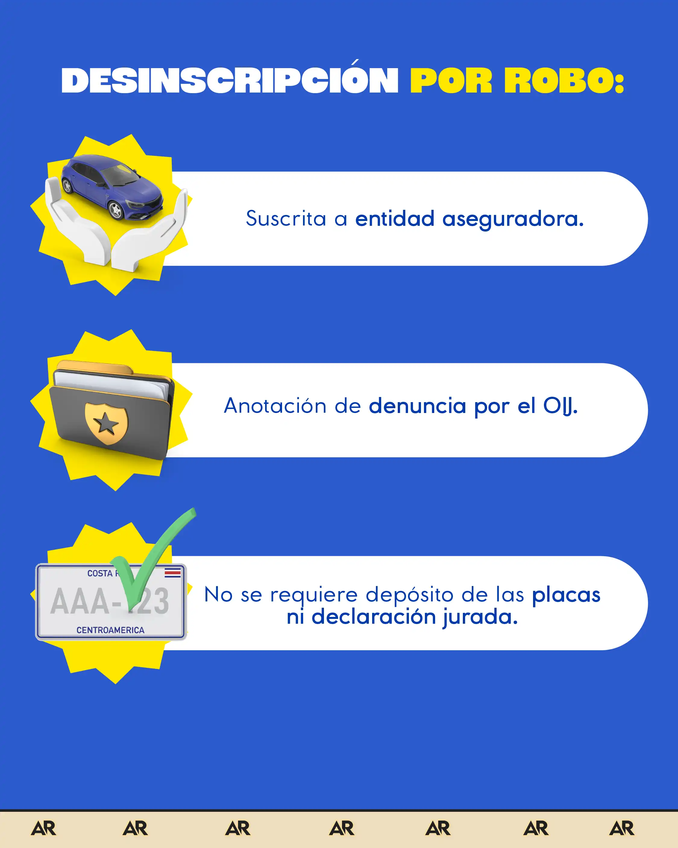 ¿Cuáles son los requisitos para la desinscripción de vehículos?