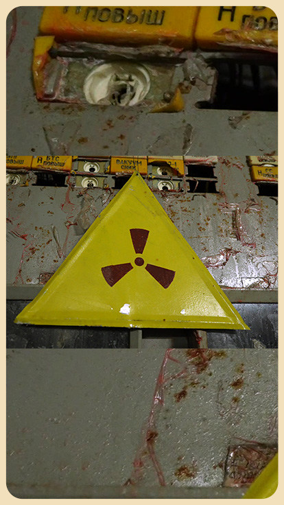 Signo de alerta radioactiva.