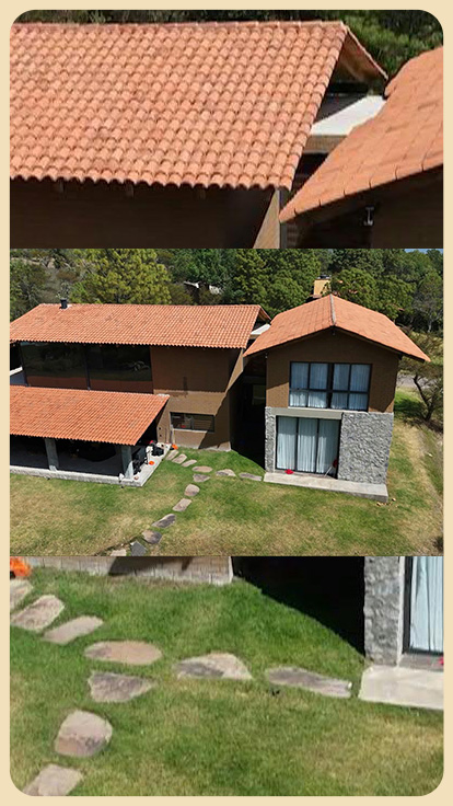 Casa lujosa en el campo.