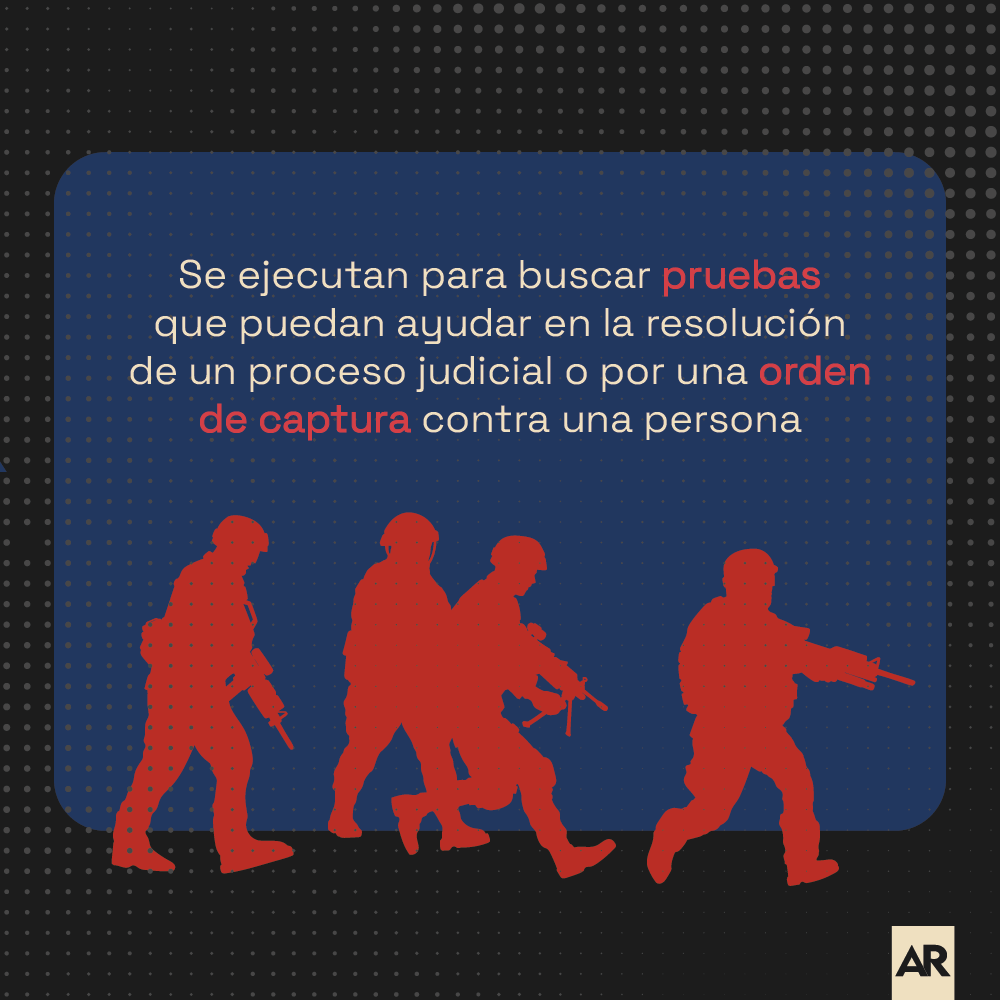 ¿Cuáles son los tipos de allanamientos y su procedimiento?