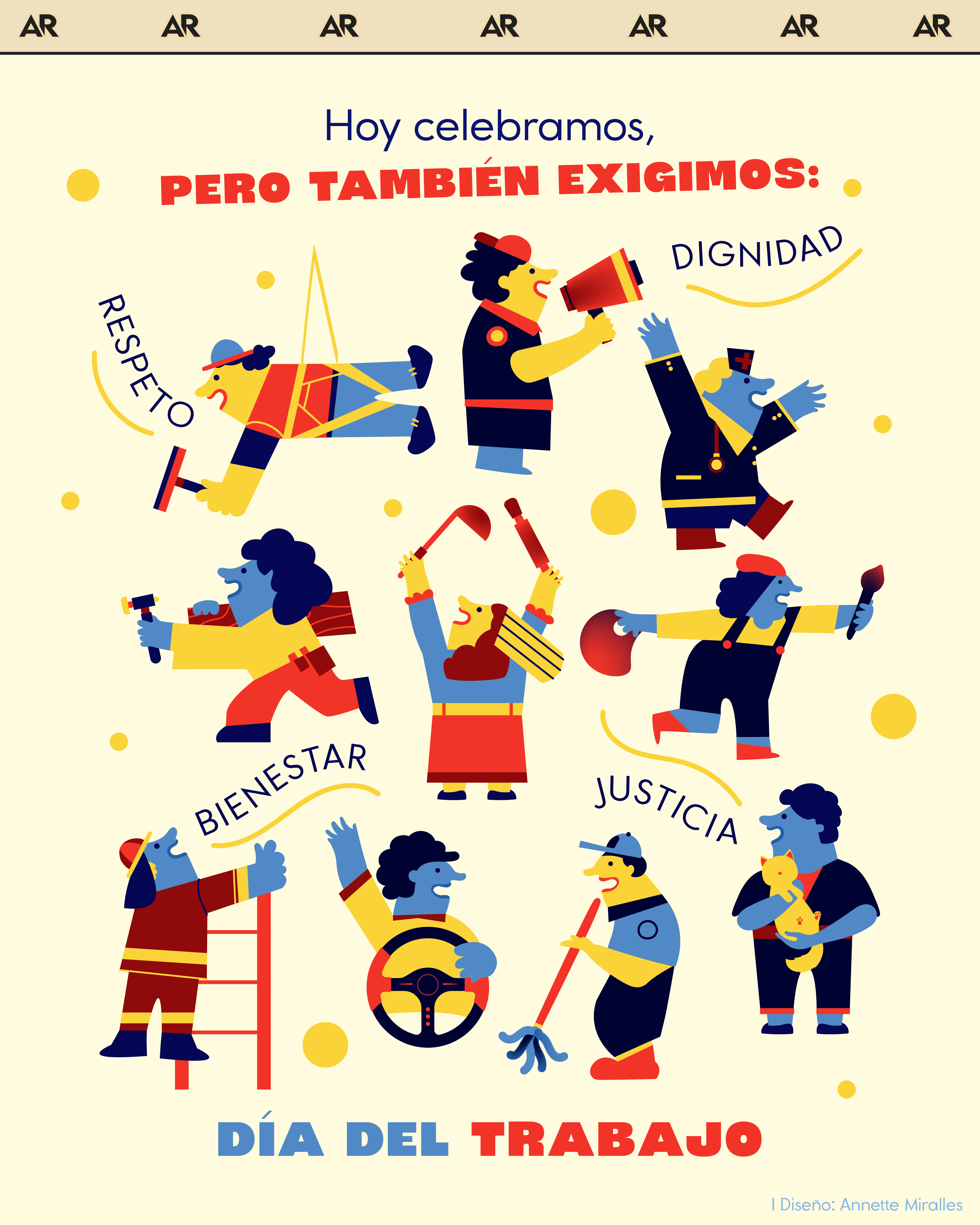 Hoy celebramos el Día del Trabajo, pero también exigimos: dignidad, respeto, bienestar y justicia laboral.
