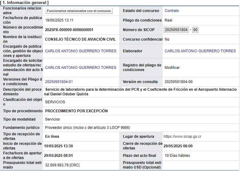 Pista_Daniel_Oduber_Informe_interna