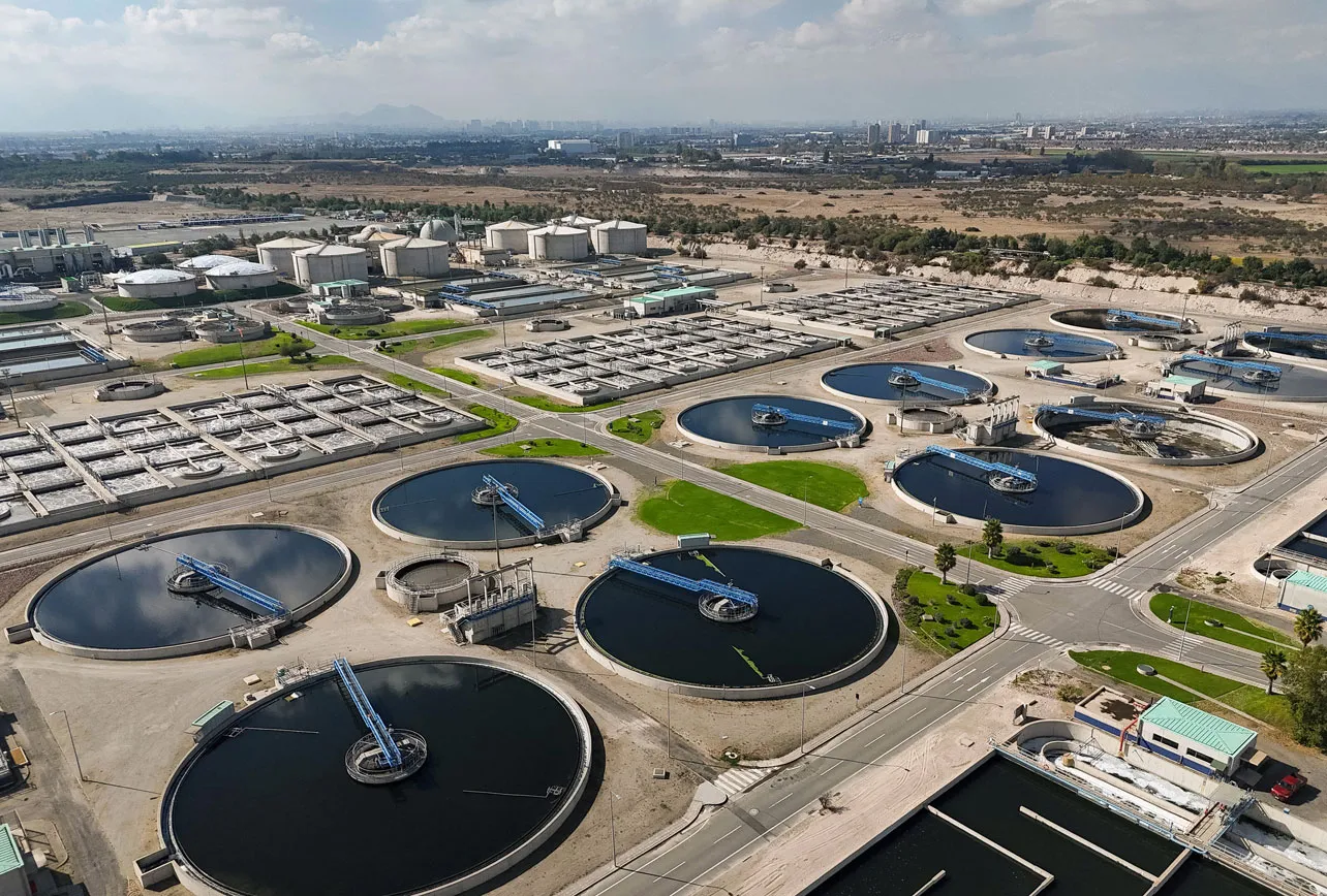 Planta de tratamiento del río Mapocho.