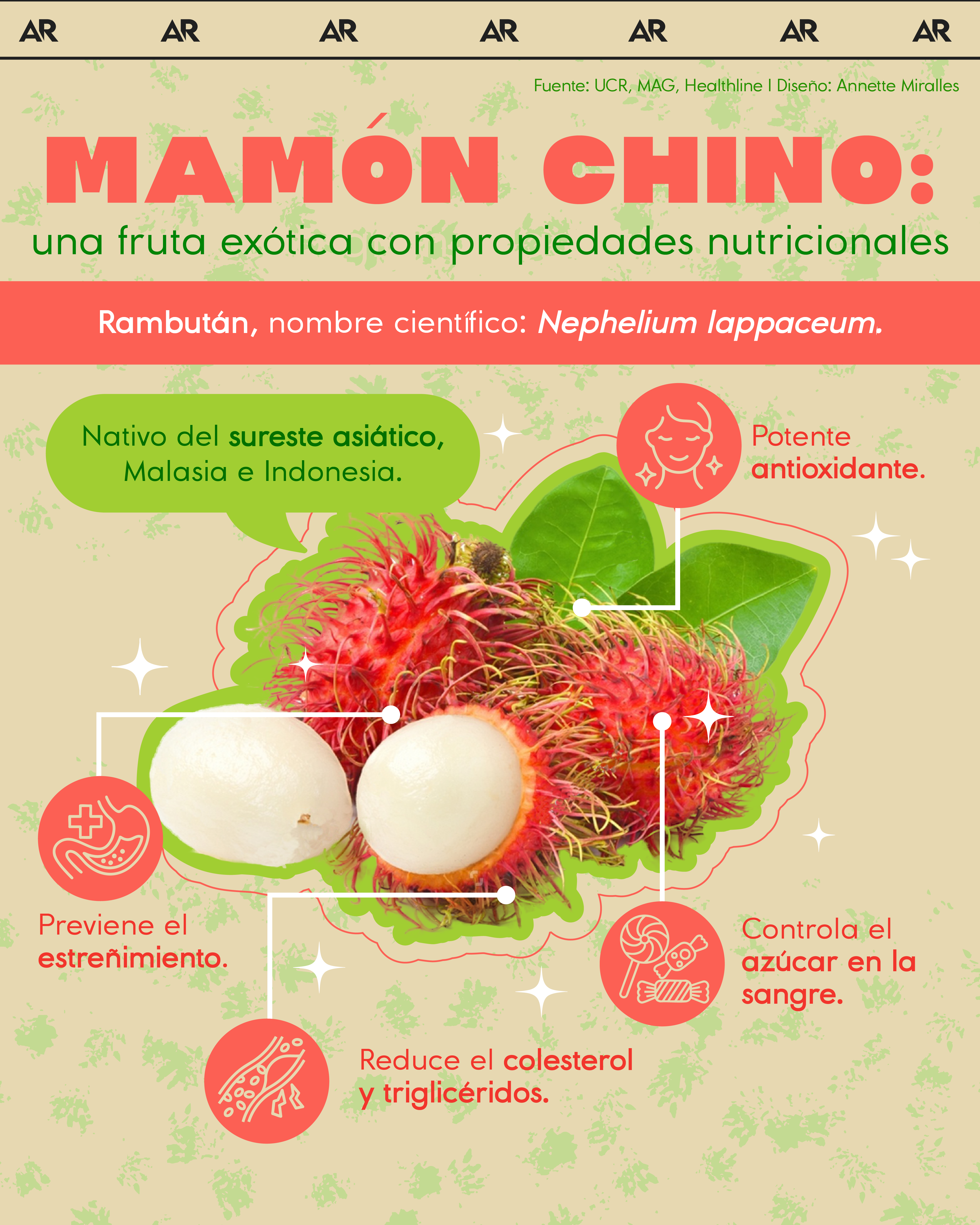 Mamón chino: una fruta exótica con propiedades nutricionales