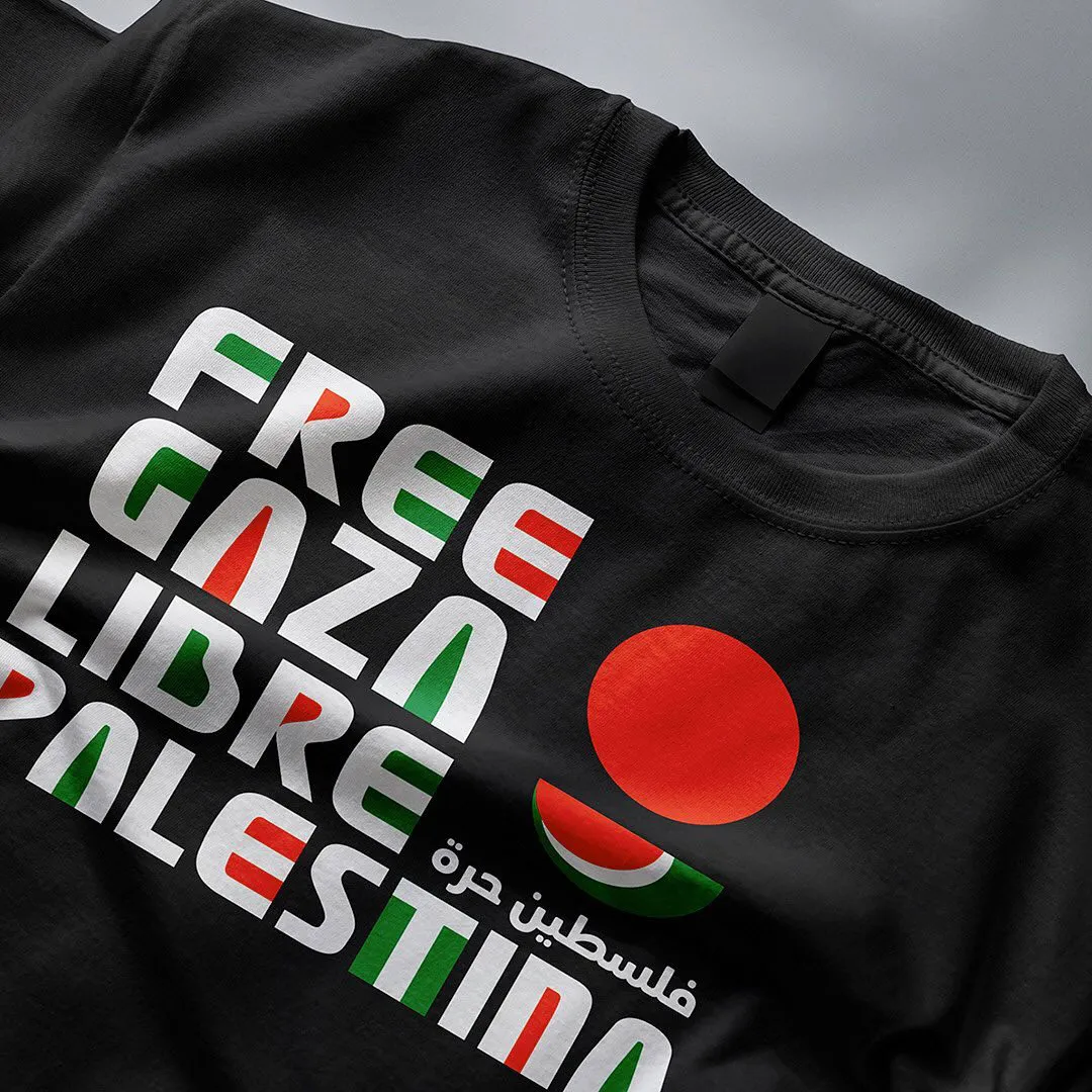 Camiseta para recaudar fondos para familias palestinas.