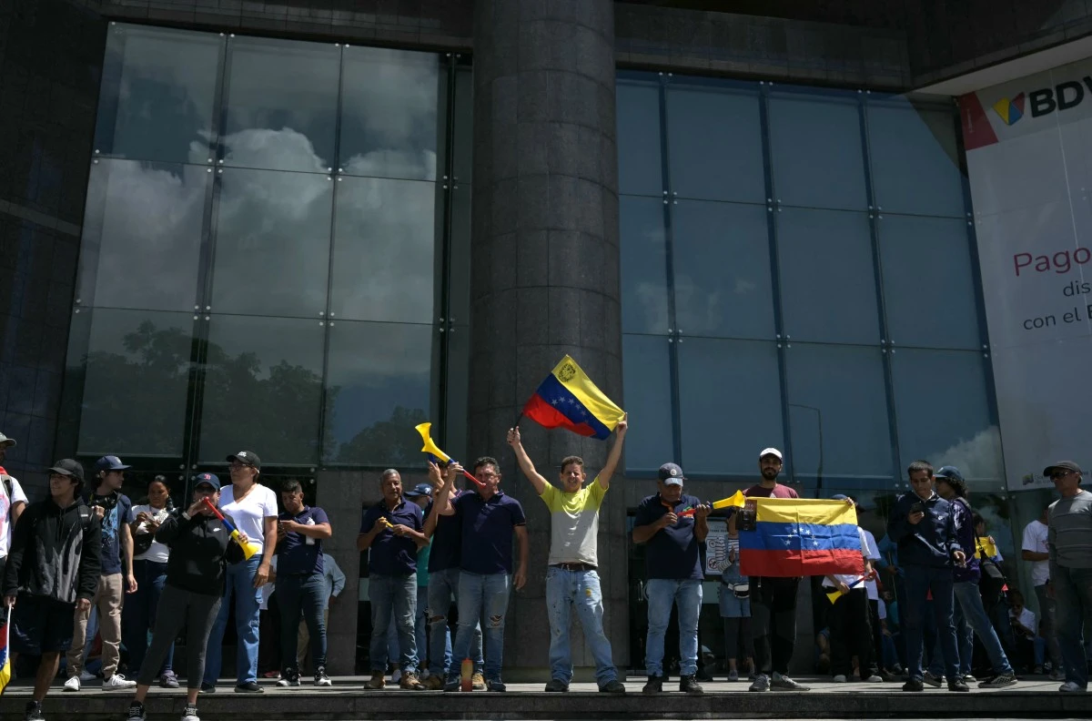Protestas contra Nicolás Maduro en Caracas, Venezuela. 