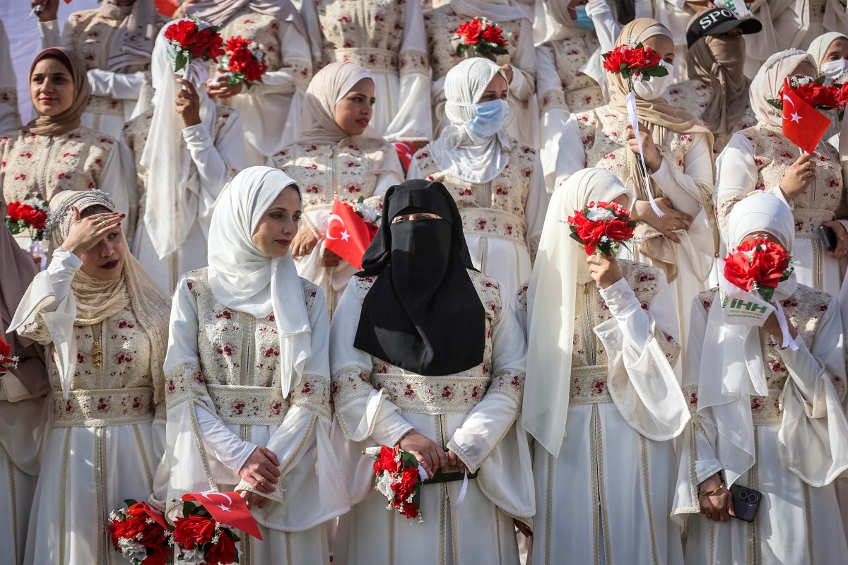 Boda masiva en Gaza
