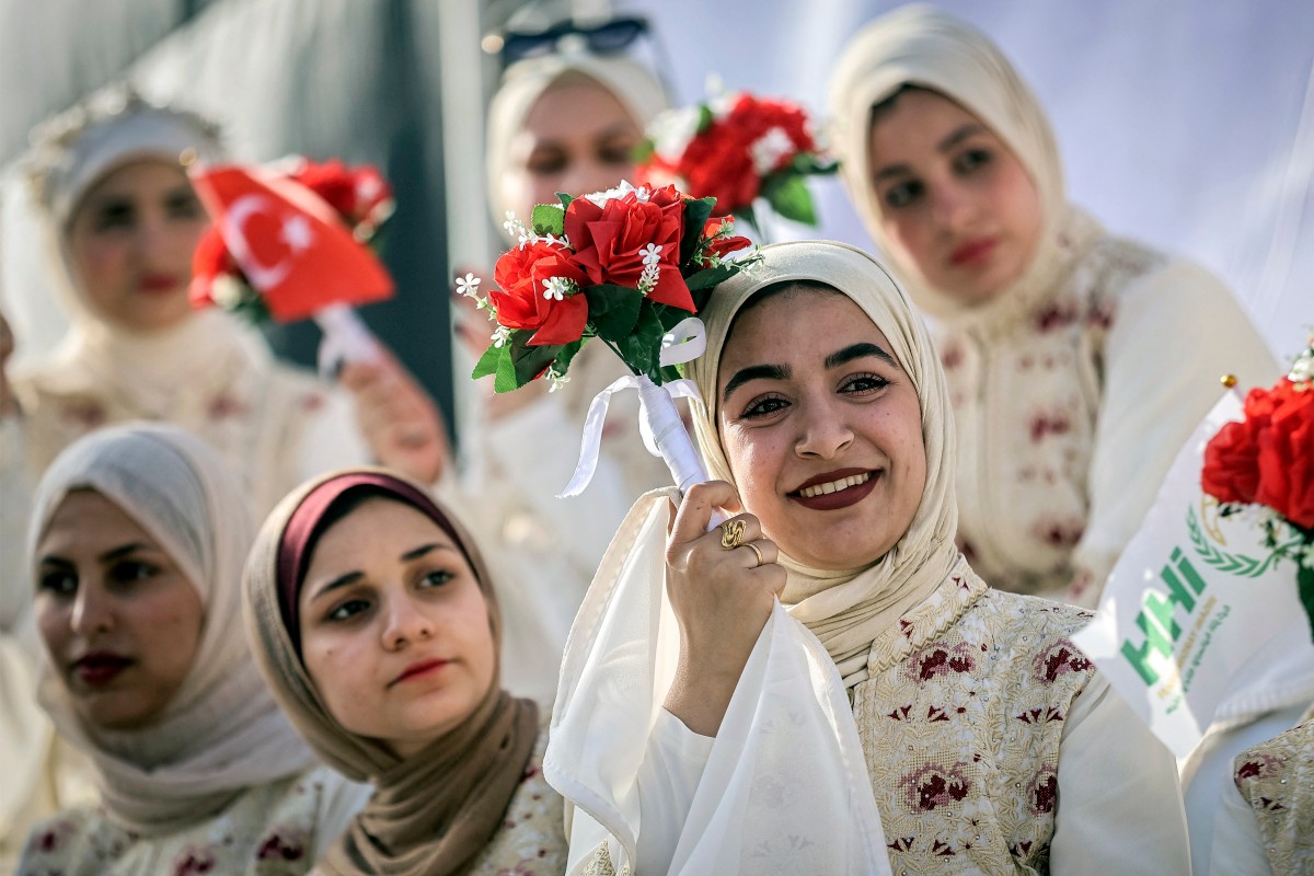 Boda masiva en Gaza