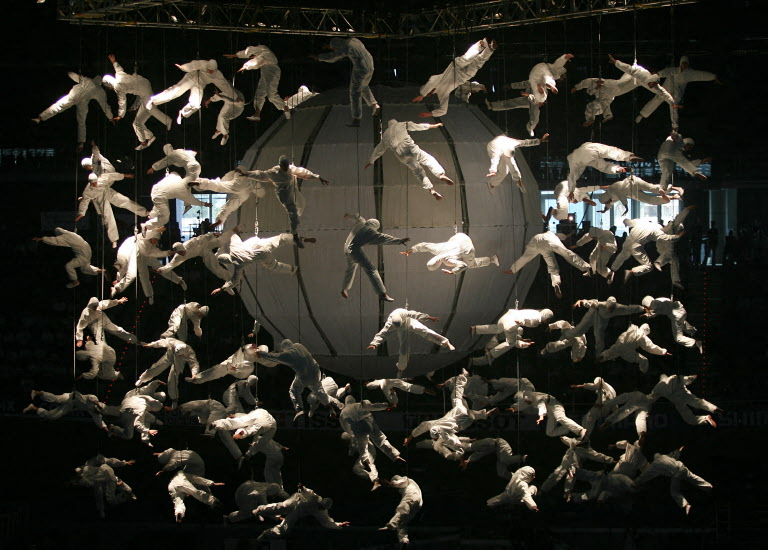  La Fura dels Baus durante presentación en Mallorca, en 2007