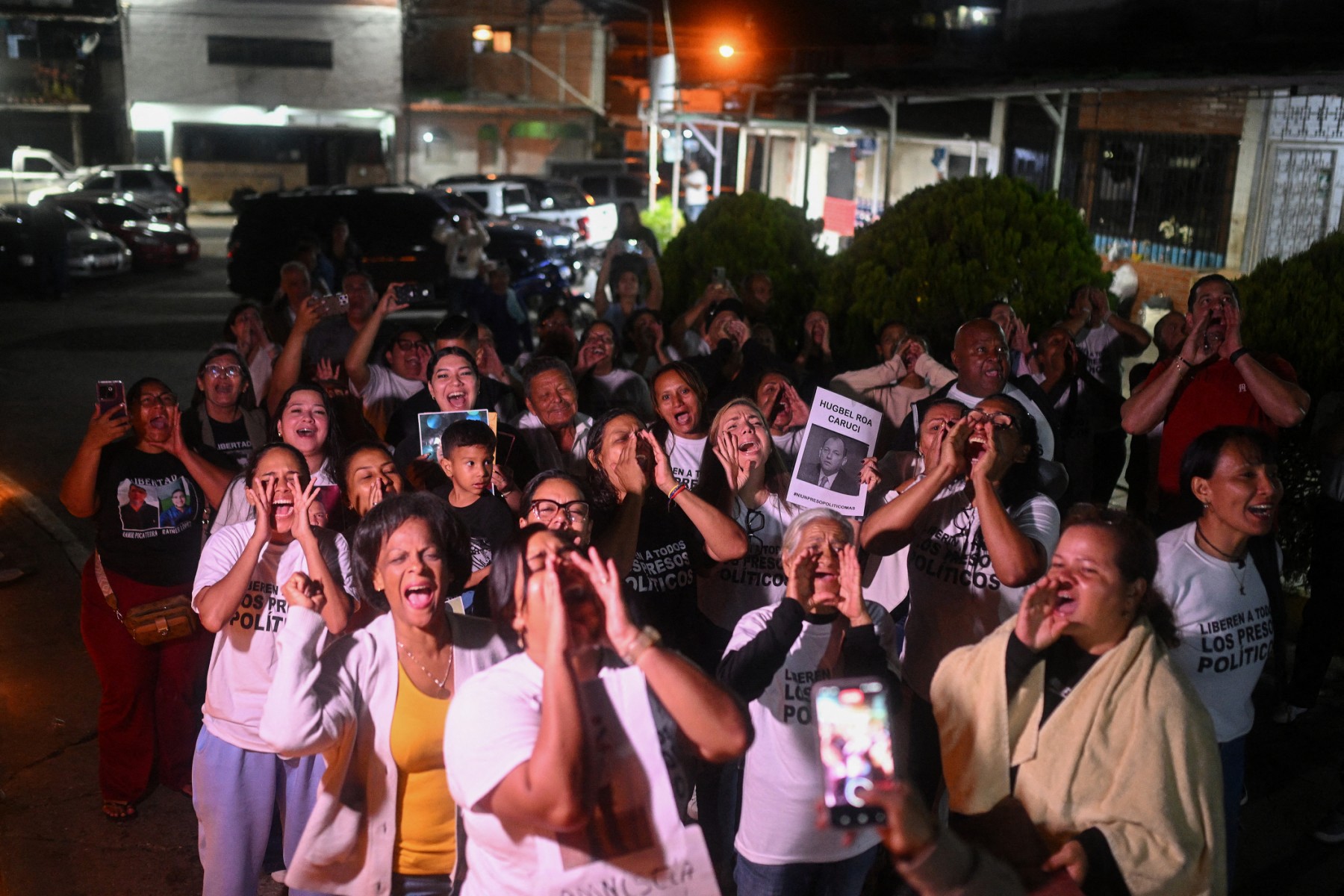 Protesta a favor de presos políticos en Venezuela