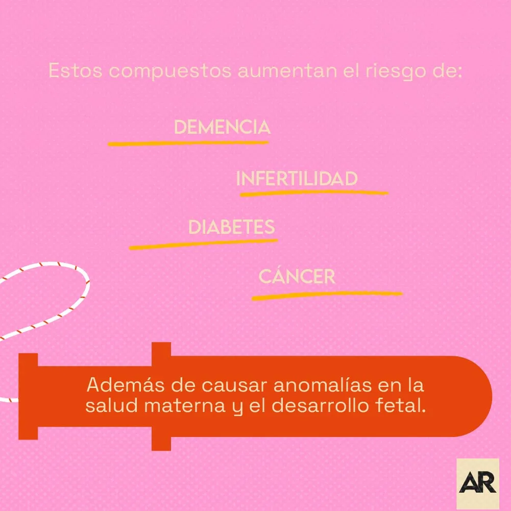 ¿Hay presencia de metales pesados en tampones?