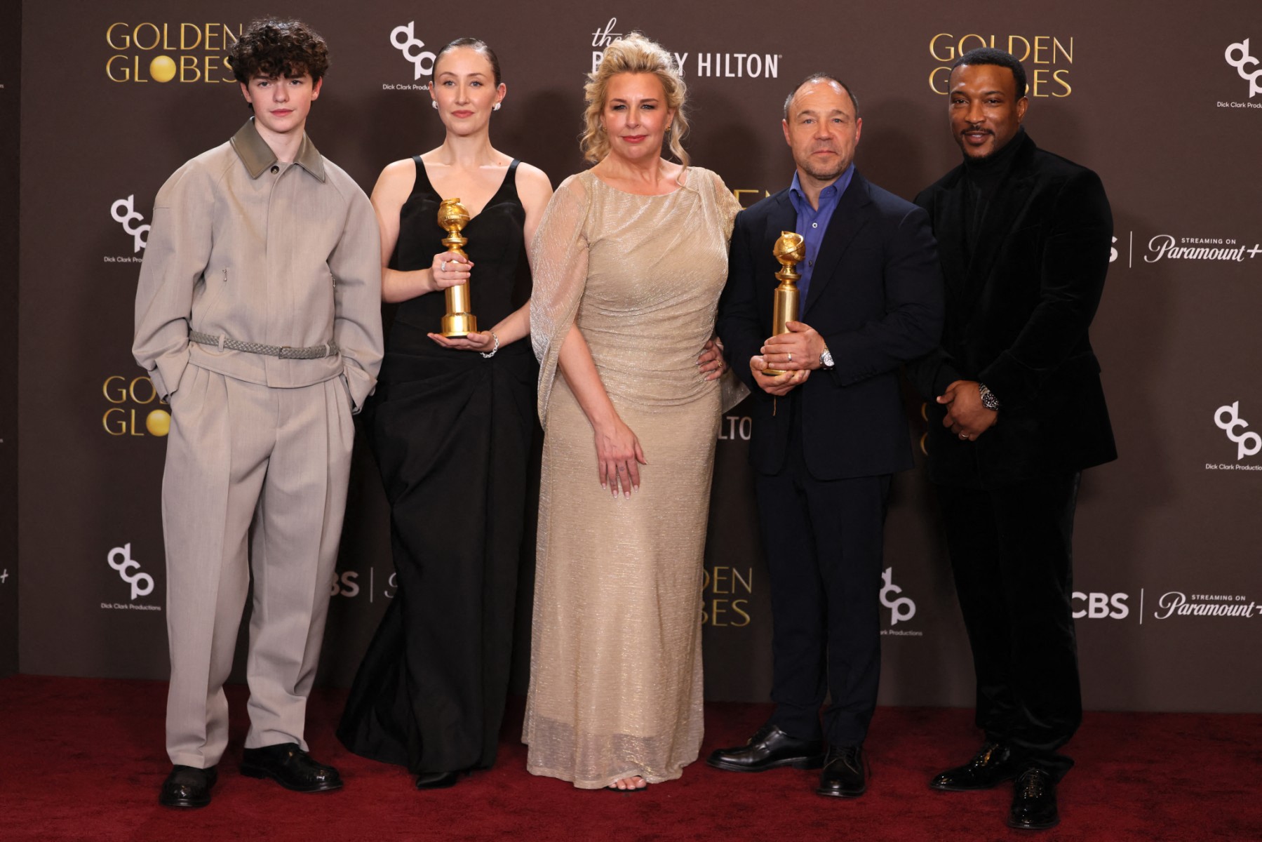 Elenco de la serie Adolescense en los Golden Globe 2026