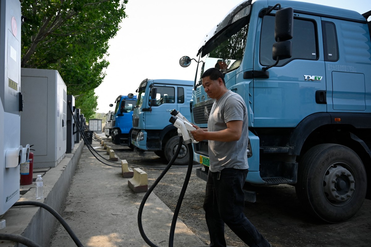 Camiones eléctricos en China