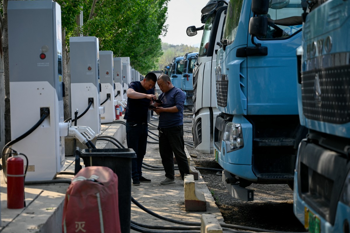 Camiones eléctricos en China