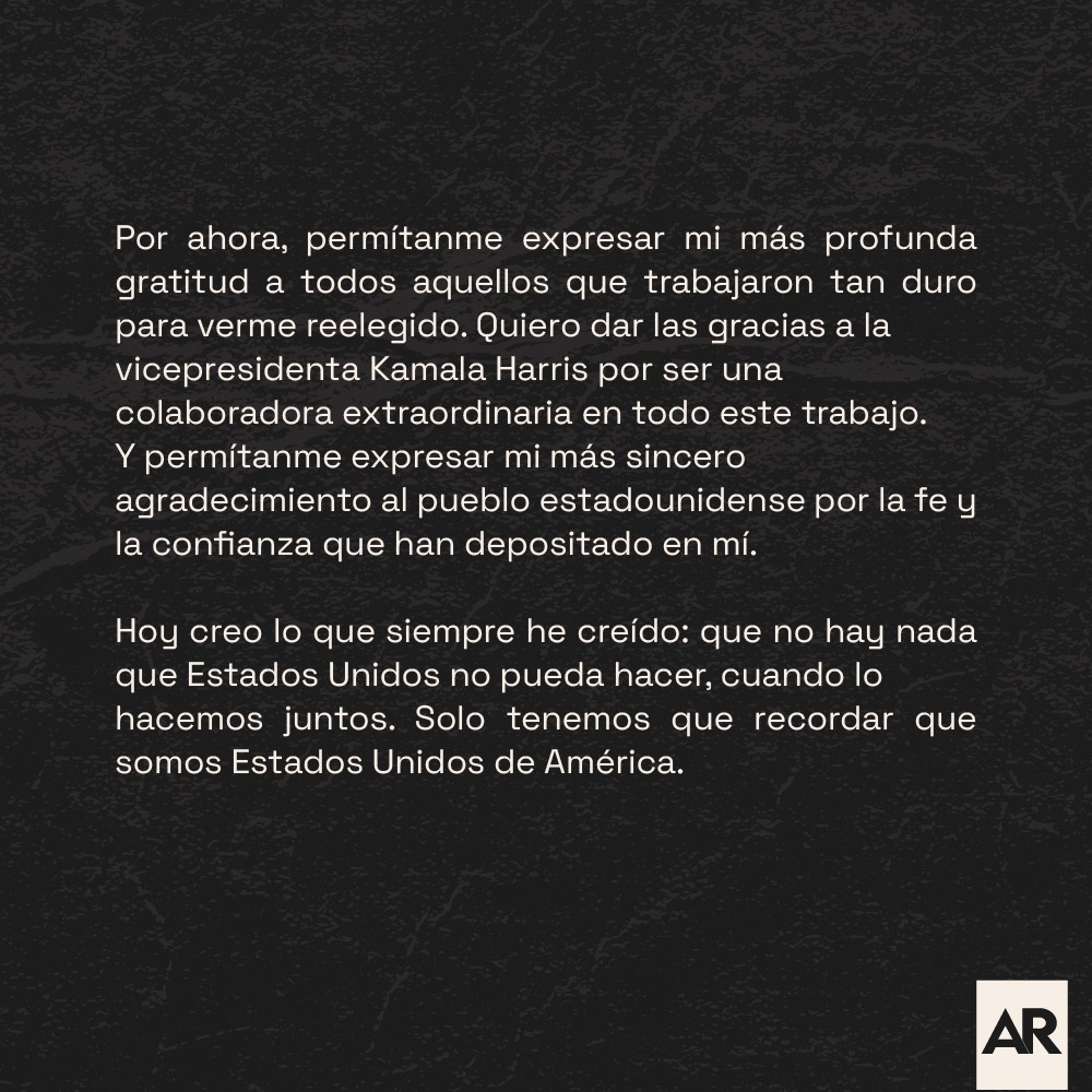 Carta de Biden
