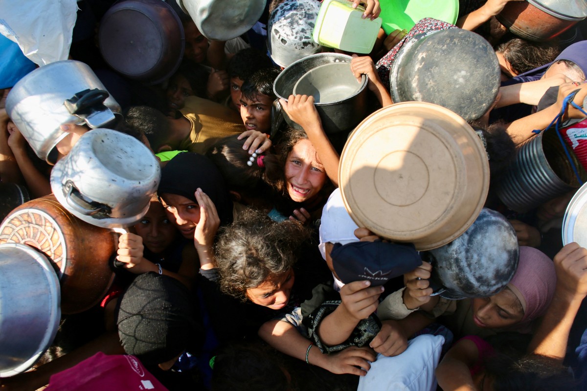 Muerte, hambre, niños, Gaza
