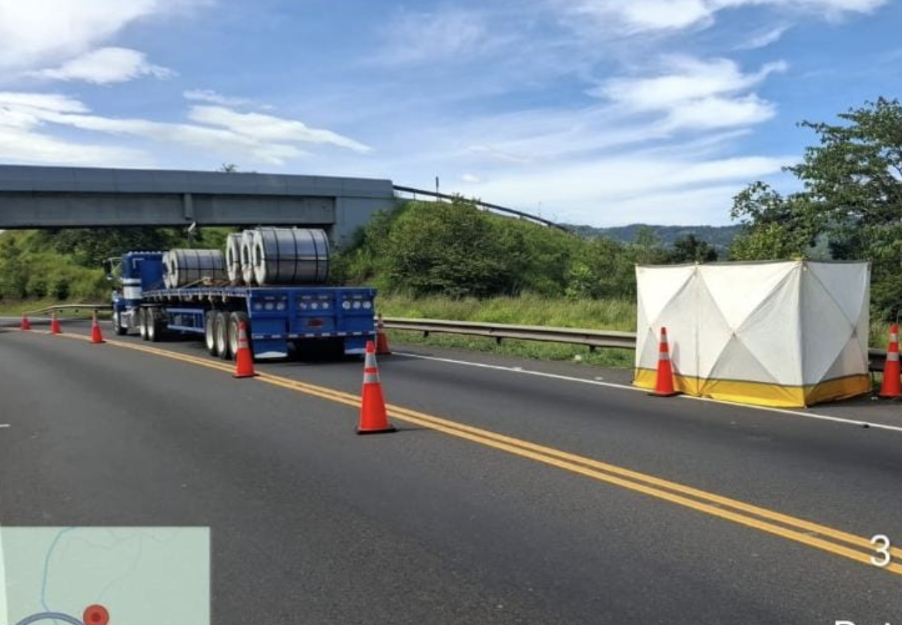 Mamparas utilizadas en ruta 27