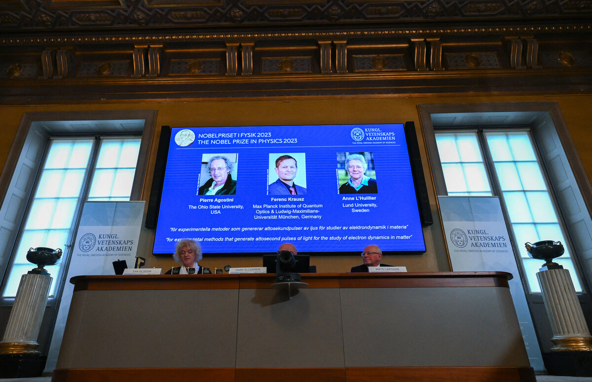 Premio, Nobel, Física, electrones
